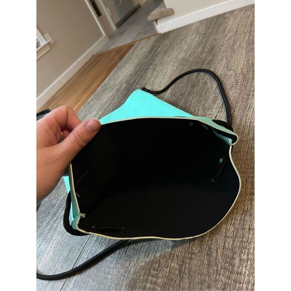 Triangl Bikini Drawstring Bag Teal - Picture 3 of 3